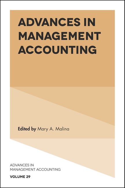 Book cover image for Advances in Management Accounting ISBN: 9781787432987